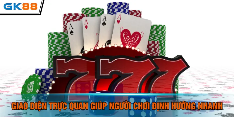 Giao diện tối giản giúp người chơi định hướng nhan