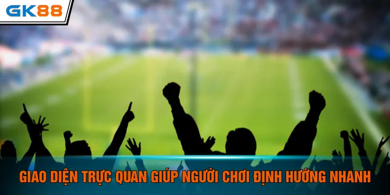 Giao diện trực quan giúp người chơi định hướng nhanh